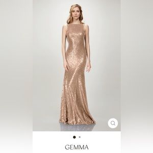 Sequin Rose Gold Dress